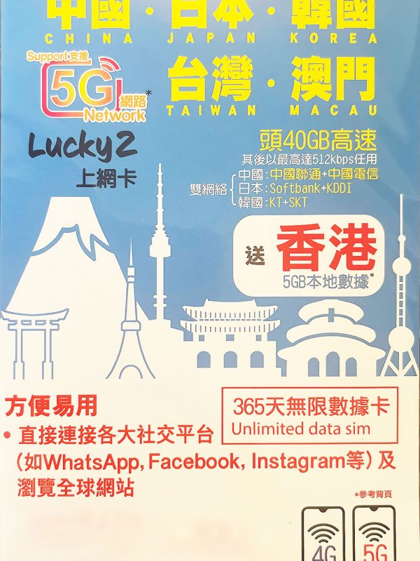 香港40G高速达量限速不限量大流量卡